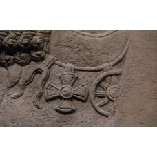 Limestone stela of Ashurnasirpal II, maltese cross